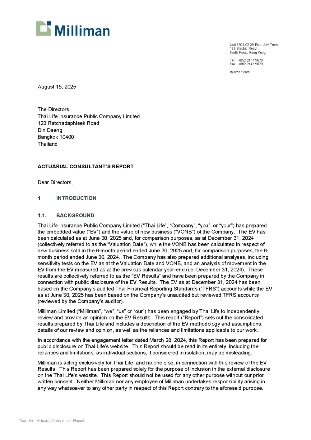Actuarial Consultant’s Report - Jun 2025